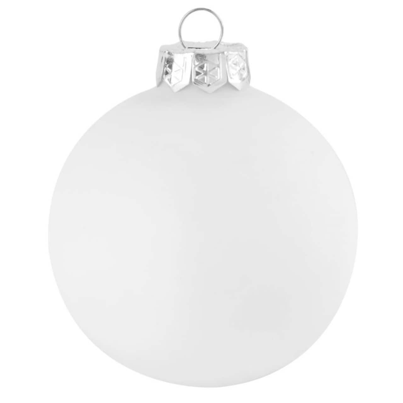 Whitehurst 12ct. 2.75" Matte Glass Ball Ornaments